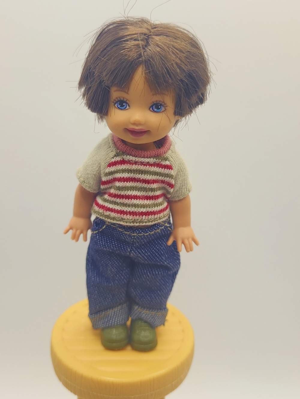 Barbie Happy Family Ryan Doll Mattel Neighborhood Birthday Striped Shirt Jeans